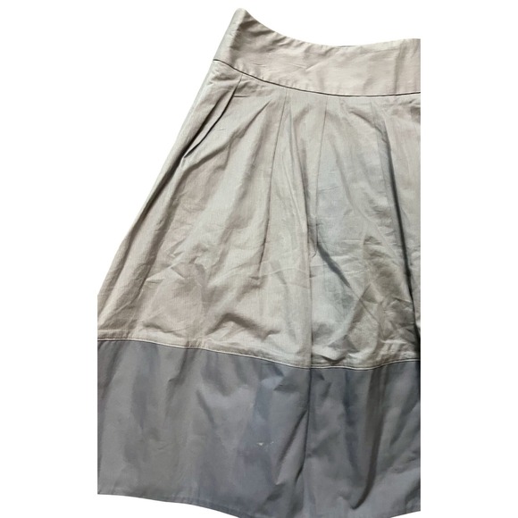 NWT Anthropologie Elevenses Gray Cotton Mini Skirt Size 6 - Picture 4 of 10
